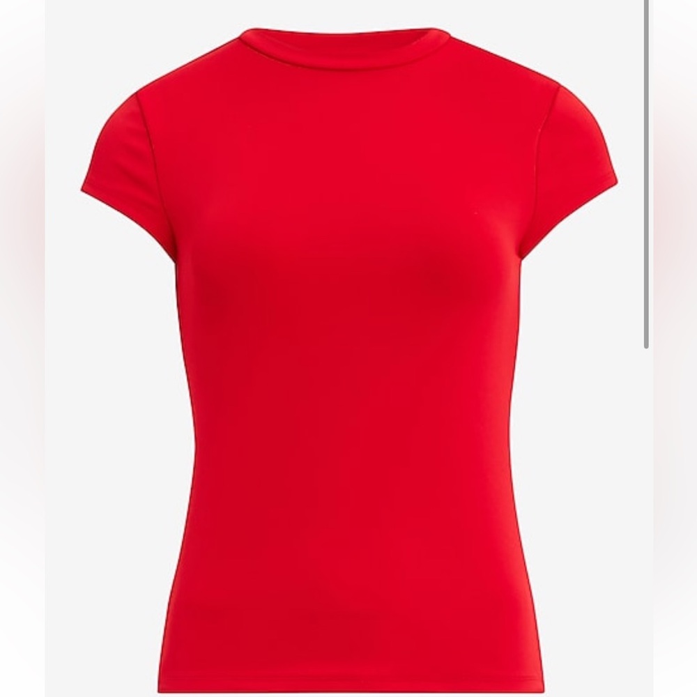 Express Vibrant Red Short Sleeve Tee